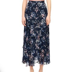 Rebecca Taylor
Faded Floral Metallic Clip Skirt
